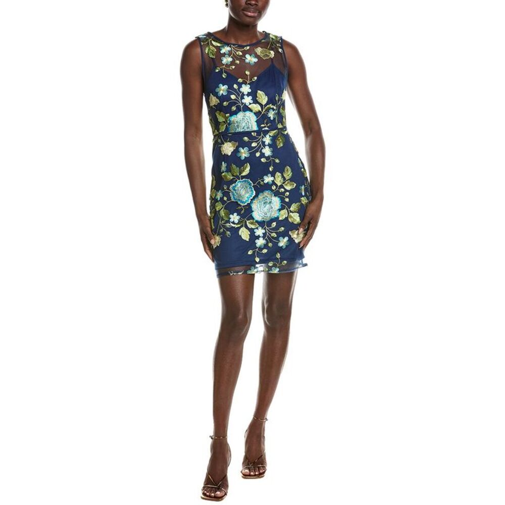 Sam Edelman Womens Lime Floral Mini Dress, Green